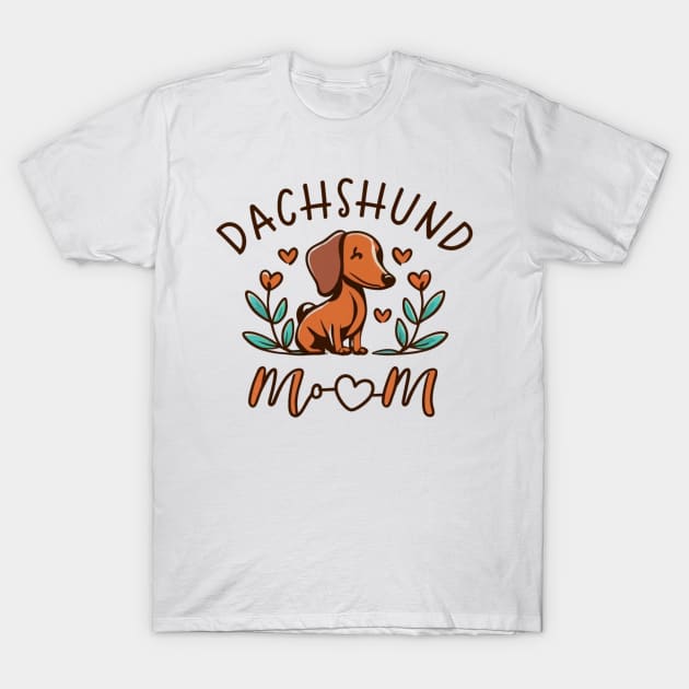 dachshund mom T-Shirt by Clouth Clothing 